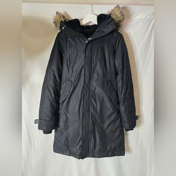 AritziaTna Avoriaz Black Parka Goose Down Water Resistant Jacket Size Small - Picture 2 of 16